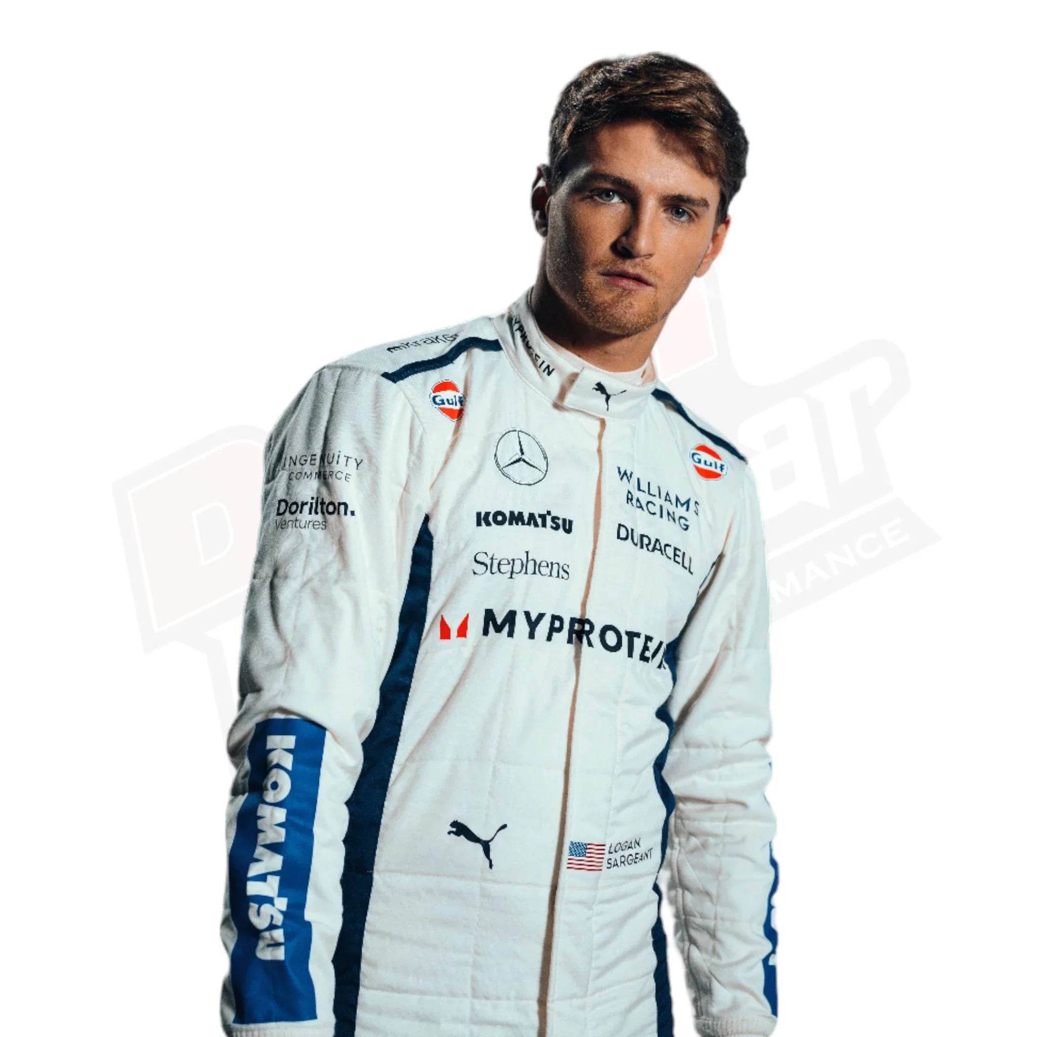 2024 Logan Sargeant Williams F1 Team Race Suit - Dash Racegear Store