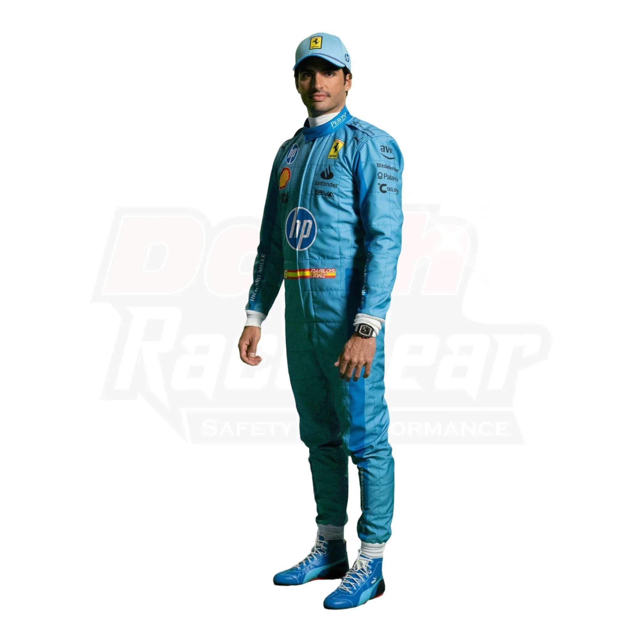 2024 Scuderia Ferrari HP Miami Grand Prix F1 Race Suit - Dash Racegear Store