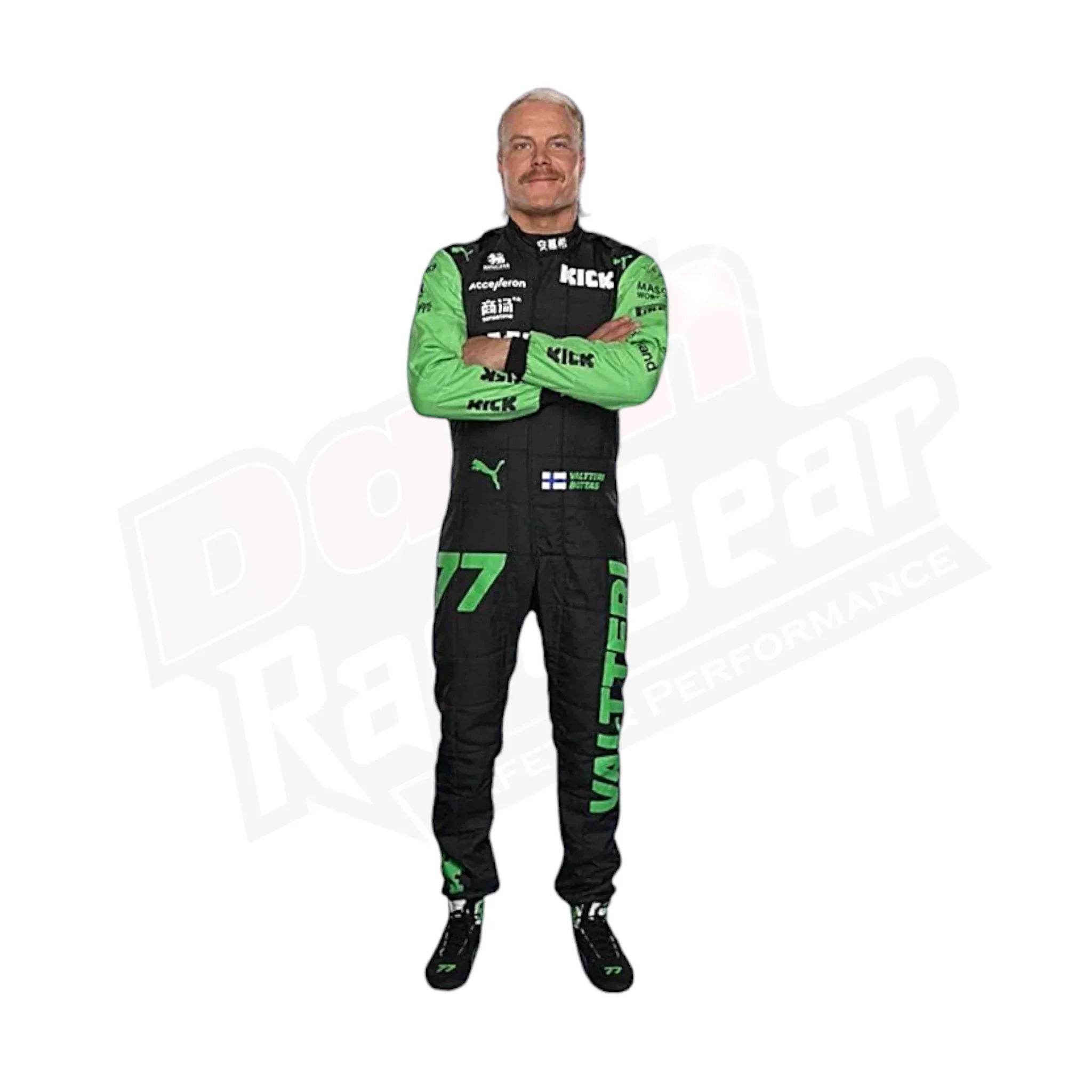2024 Valtteri Bottas Zhou Guanyu Kick Sauber F1 Team Stake Race Suit - Dash Racegear Store