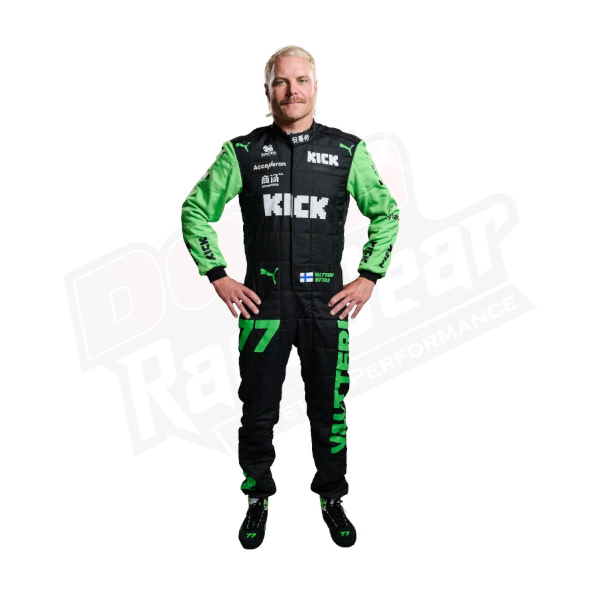 2024 Valtteri Bottas Kick Sauber F1 Team Stake Race Suit - Dash Racegear Store