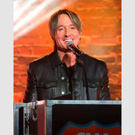 Keith Urban 2025 CMA Touring Awards Leather Jacket Leather Jacket unisex front product view | Dash Racegear — 2025 CMA Touring Leather Jacket – Inspired by Keith Urban