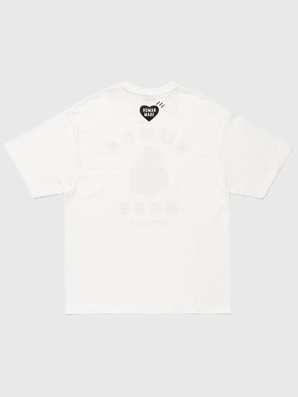Human Made Graphic T-Shirt Shirt unisex detail view 4 | Dash Racegear — 2025 Human Made Unisex White Graphic T-Shirt delivers clean monochrome style and comfort for fans of urban fashion.