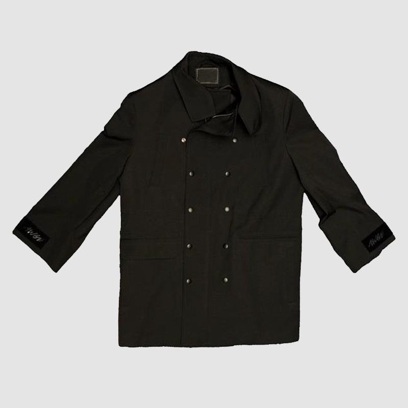 2025 Met Gala ASAP Rocky Black Coat Coat unisex detail view 7 | Dash Racegear — ASAP Rocky 2025 Met Gala Style – Black Formal Coat
