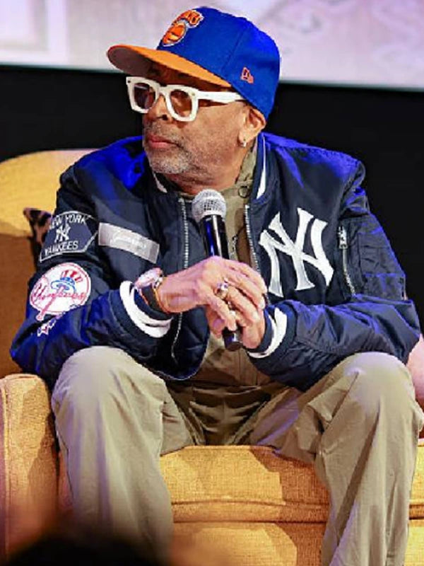 Montclair Film Festival Spike Lee Jacket Jacket unisex front product view | Dash Racegear — Film icon Spike Lee wearing stylish jacket at Montclair Film Festival