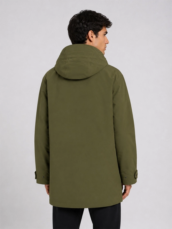 Adidas SPZL Sunnyhurst Anorak Jacket Jacket unisex detail view 6 | Dash Racegear — Olive Adidas SPZL hooded shell jacket carrying Sunnyhurst styling and all-weather functionality