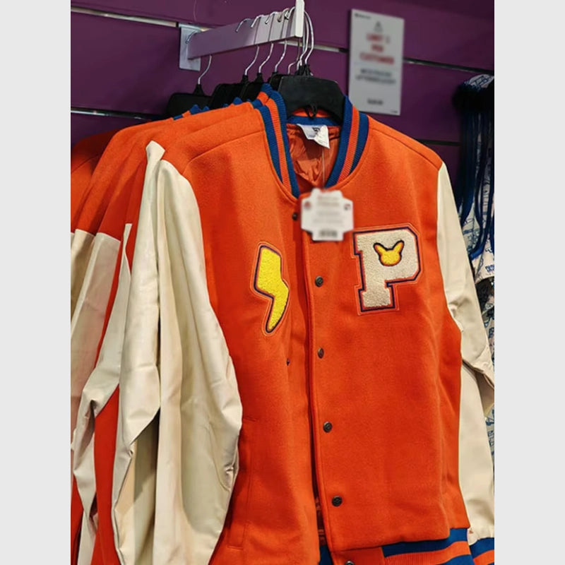 Pokemon World Championships Pikachu Varsity Jacket Varsity Jacket unisex detail view 5 | Dash Racegear — Pokemon Pikachu Championship Varsity Jacket – Collector’s Edition