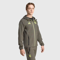 Adidas Real Madrid 2025 Vis Tech Travel Jacket Jacket unisex detail view 2 | Dash Racegear — Champions Travel Right – Real Madrid 2025 Jacket
