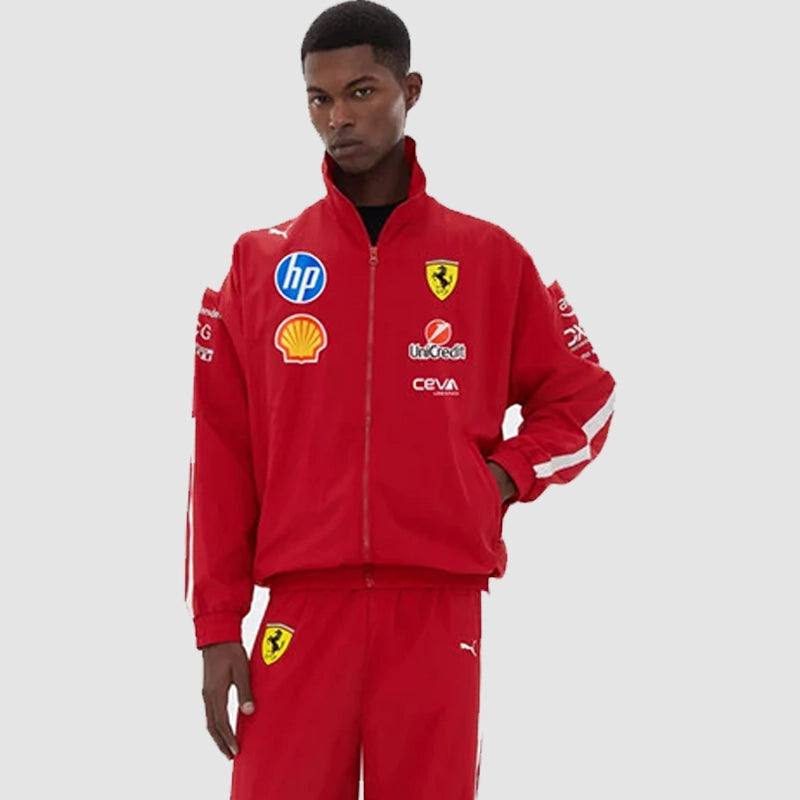 Puma for Scuderia Ferrari HP 2025 T7 Drivers Jacket Jacket unisex detail view 3 | Dash Racegear — Scuderia Ferrari T7 Puma Jacket – Formula 1 2025 Racing Style