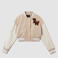 TW Colorblock Varsity Jacket Varsity Jacket unisex front product view | Dash Racegear — Modern TW Colorblock Varsity Jacket – Sleek and Sporty Design