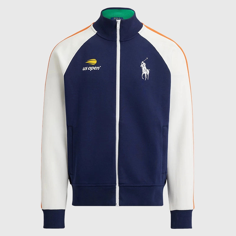 Ralph Lauren US Open Ball Crew Jacket Jacket unisex front product view | Dash Racegear — Front view of 2025 US Open Ball Crew Zip Up Jacket