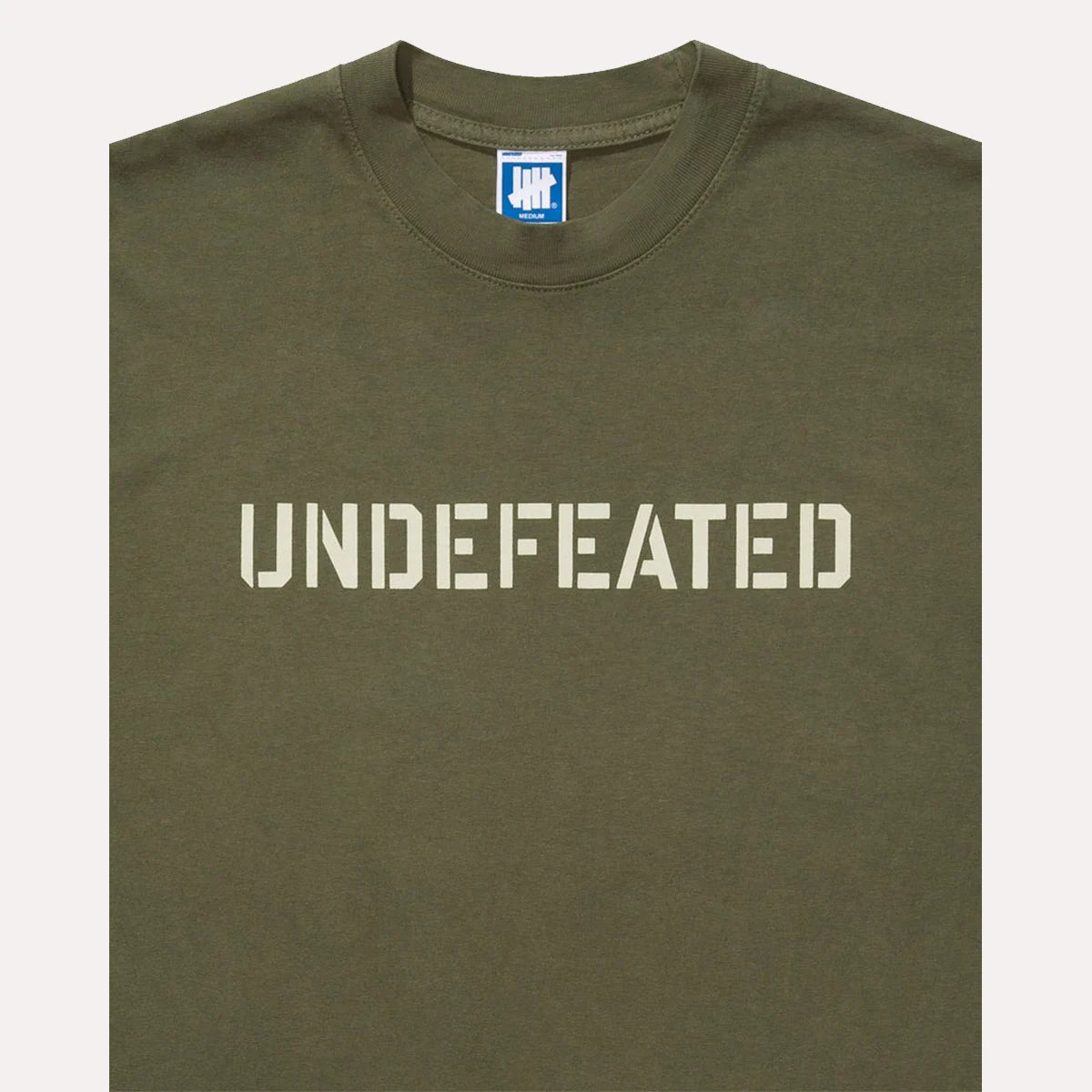 Undefeated Stencil Short Sleeve T-Shirt Shirt unisex detail view 3 | Dash Racegear — Undefeated Stencil Graphic Tee for Everyday Wear
