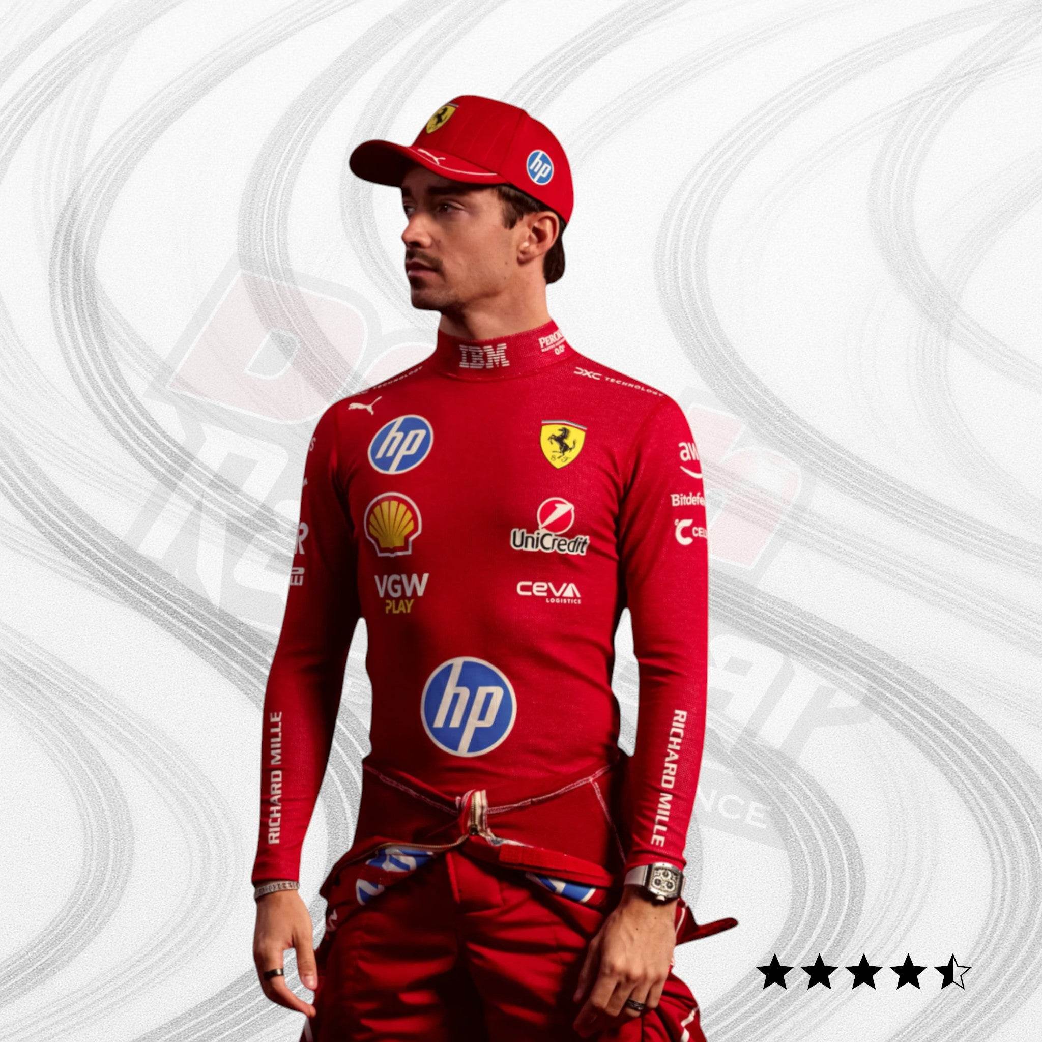 2025 Lewis Hamilton HP Race Suit Ferrari F1  Limited Edition F1 Merchandise