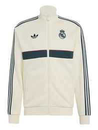 Adidas Real Madrid OG Track Jacket Jacket unisex detail view 2 | Dash Racegear — 2026/27 Real Madrid Adidas OG jacket showcasing a clean cream finish with premium comfort and athletic appeal.