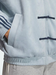 Adidas Chinese New Year 2026 Blue Jacket Jacket unisex detail view 6 | Dash Racegear — Sky blue Adidas Chinese New Year 2026 jacket featuring playful festive elements, made for style seekers in everyday outfits.