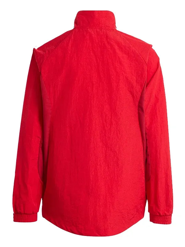 Adidas FC Bayern Muenchen Home Anthem Jacket Jacket unisex detail view 2 | Dash Racegear — Adidas Bayern München 2026 home anthem jacket red white bold club pride design for men and women casual streetwear