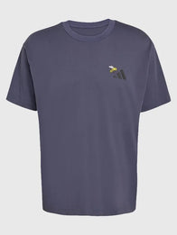 Adidas Terrex Nature Logo Graphic T-Shirt Shirt unisex front product view | Dash Racegear — 2026 Adidas Terrex Nature graphic T-shirt in grey, unisex fit, perfect for outdoor adventures or casual wear.