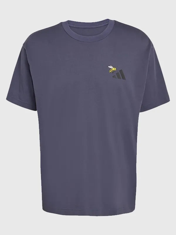 Adidas Terrex Nature Logo Graphic T-Shirt Shirt unisex front product view | Dash Racegear — 2026 Adidas Terrex Nature graphic T-shirt in grey, unisex fit, perfect for outdoor adventures or casual wear.