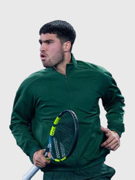Carlos Alcaraz 2026 Australian Open Previews Jacket Jacket unisex detail view 3 | Dash Racegear — Green Carlos Alcaraz 2026 Australian Open Previews Fleece Jacket, soft and sporty for casual fan wear.