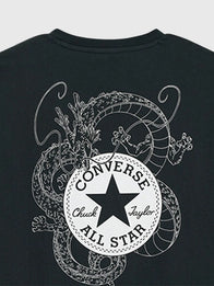 Converse Dragon Ball Z T-Shirt Shirt unisex detail view 4 | Dash Racegear — Black Shenron Converse x Dragon Ball Z T-shirt designed for lightweight comfort and effortless streetwear appeal.