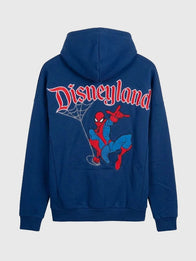 Spiderman Disneyland Hoodie Hoodie unisex detail view 3 | Dash Racegear — Spider-Man Disneyland 2026 hoodie showcasing a vibrant blue finish with premium comfort and iconic character style.