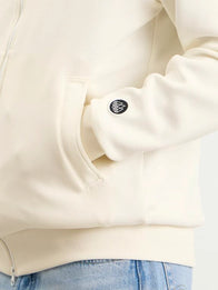 END. x Adidas Angelzarke SPZL Track Jacket Jacket unisex detail view 4 | Dash Racegear — Unisex cream full-zip track jacket inspired by END. x Adidas Angelzarke with a clean contemporary look.