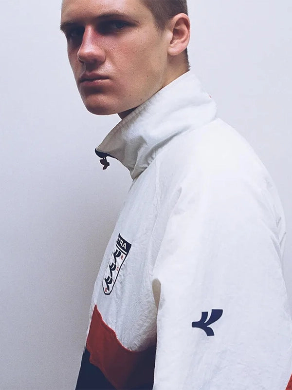 Intra x England Nations Jacket Jacket unisex detail view 6 | Dash Racegear — Modern Nations jacket for England, unisex fit, full zip closure and athletic styling
