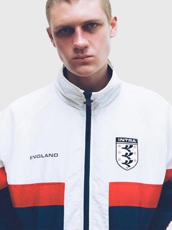 Intra x England Nations Jacket Jacket unisex detail view 3 | Dash Racegear — 2026 Intra Team England full zip jacket with minimalist design and performance vibe