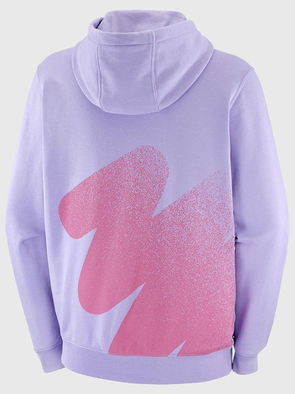 Milano Cortina 2026 Olympics Salomon Logo Graphic Purple Hoodie Hoodie unisex detail view 3 | Dash Racegear — Milano Cortina 2026 purple Salomon hoodie with standout logo design, ideal for fans who want cozy everyday Olympic style.