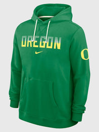 Oregon Ducks 2026 Nike Green Sideline Hoodie Hoodie unisex detail view 3 | Dash Racegear — Oregon Ducks Nike Standard Issue Dri-FIT hoodie blending premium performance with modern collegiate-inspired everyday wearability.