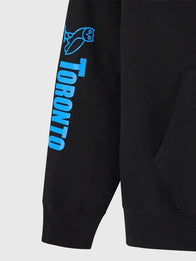 OVO x WWE Wrestlemania VI Hoodie Hoodie unisex detail view 3 | Dash Racegear — WrestleMania VI 2026 WWE x OVO black hoodie, zip-up design for bold streetwear and fan outfits.