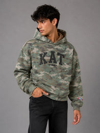 Gap x Katseye Daniela Hoodie Hoodie unisex detail view 5 | Dash Racegear — 2026 Daniela camouflage hoodie from Gap x Katseye featuring roomy dimensions, pouch pocket, and soft brushed lining