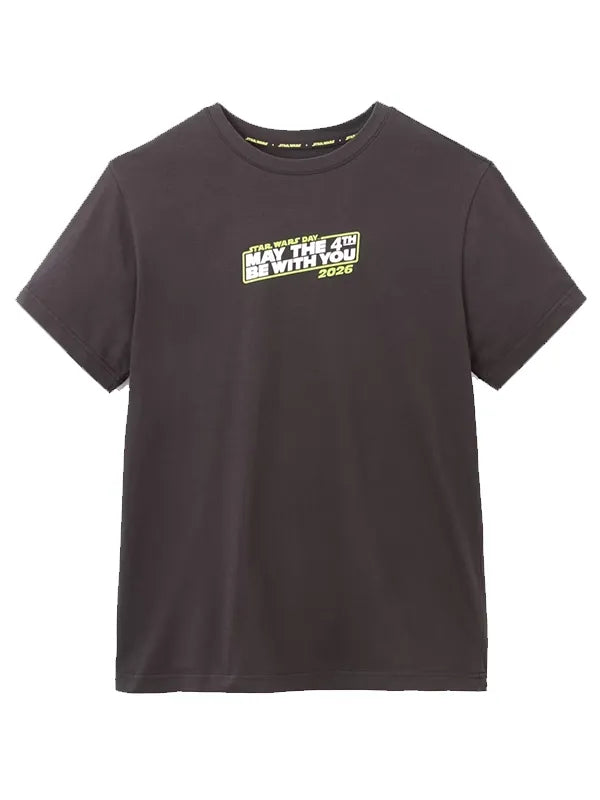 Star Wars Day 2026 May the 4th Be With You T-Shirt Shirt unisex detail view 2 | Dash Racegear — Star Wars Day 2026 unisex black T-shirt, iconic slogan graphic, lightweight comfort for men and women casual wear.