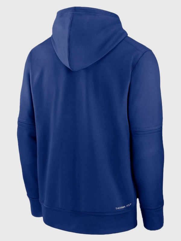 Venezuela 2026 World Baseball Classic Hoodie Hoodie unisex detail view 3 | Dash Racegear — Venezuela 2026 Nike Authentic Collection Therma Hoodie in blue, comfortable and stylish for fan outfits.