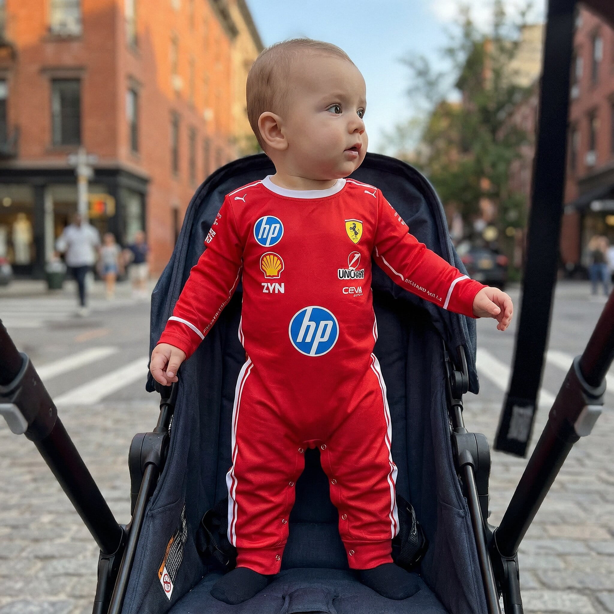 Ferrari Inspired Longsleeve Jumpsuit - New Season 2026 product detail image 4