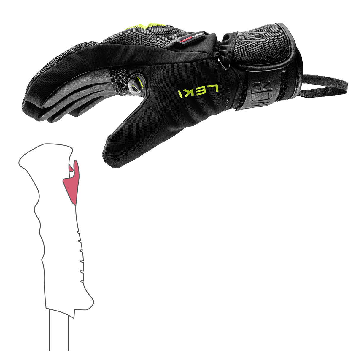 Leki JR WCR C-TECH 3D Gloves - image 6