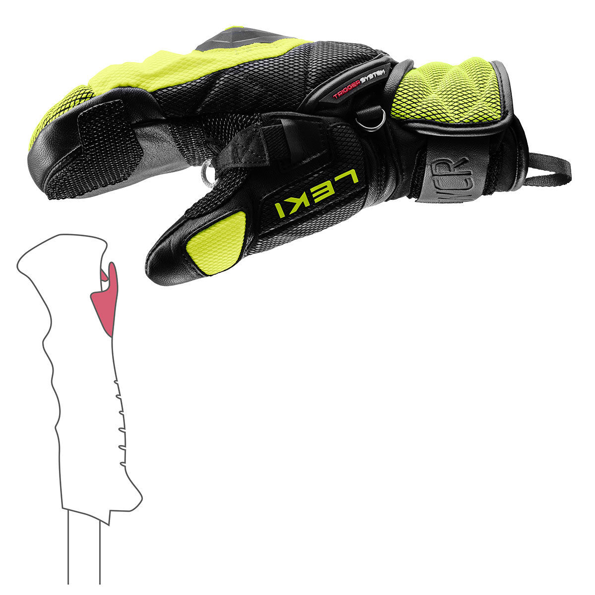 Leki JR WCR Venom 3D Mitts - image 6