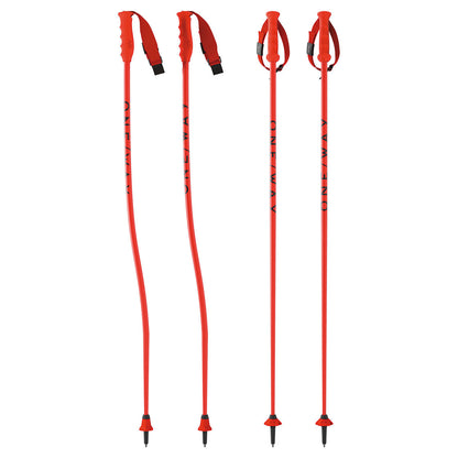 One Way JR RD Ski Poles