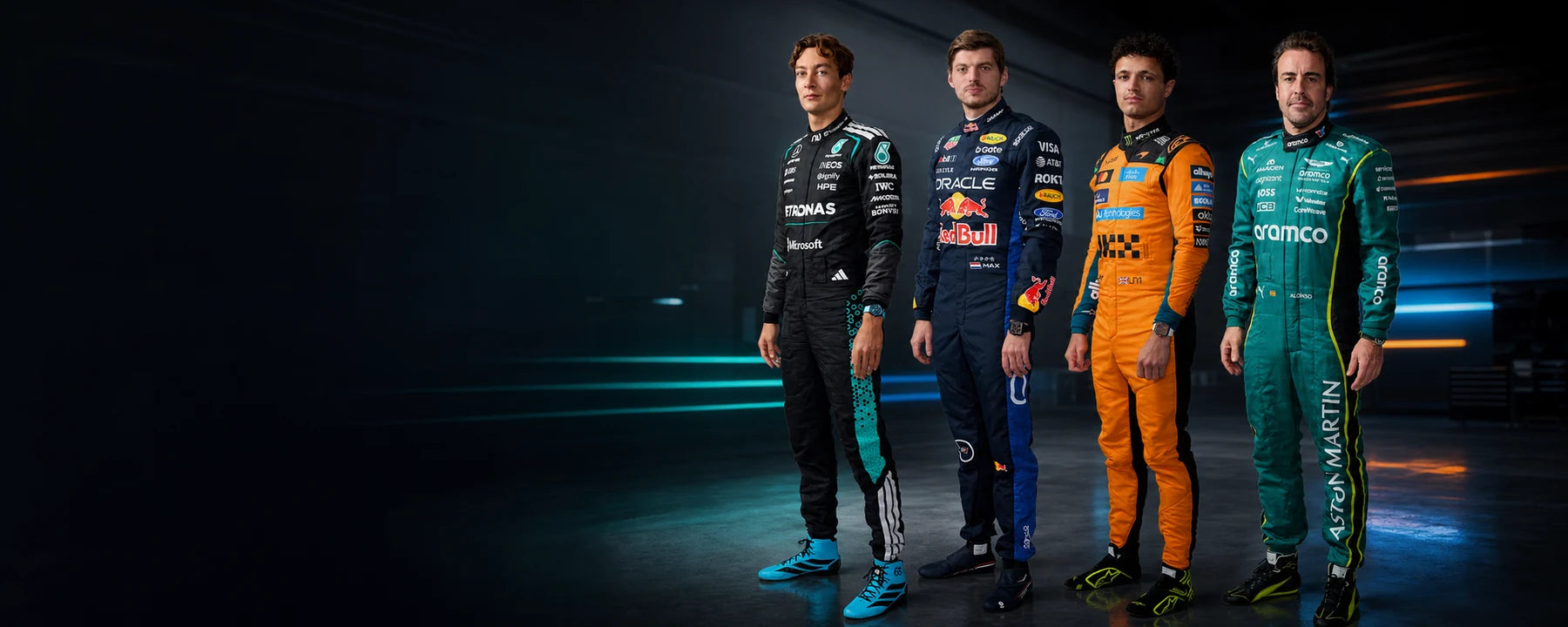 2026 racing drivers wearing premium motorsport race suits – Dash Racegear