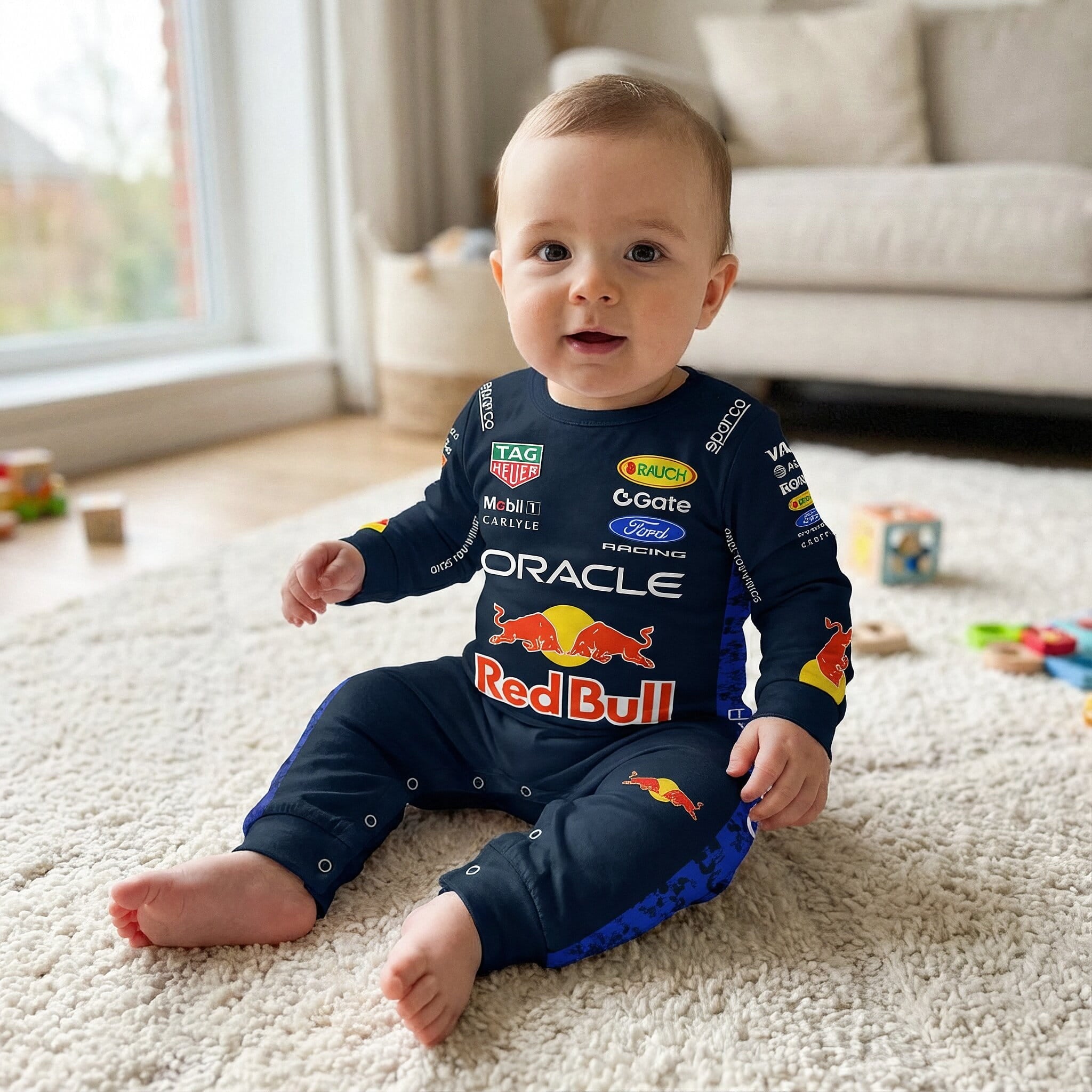Red Bull Longsleeve Onesie Jumpsuit - 2026 New Season product detail image 4