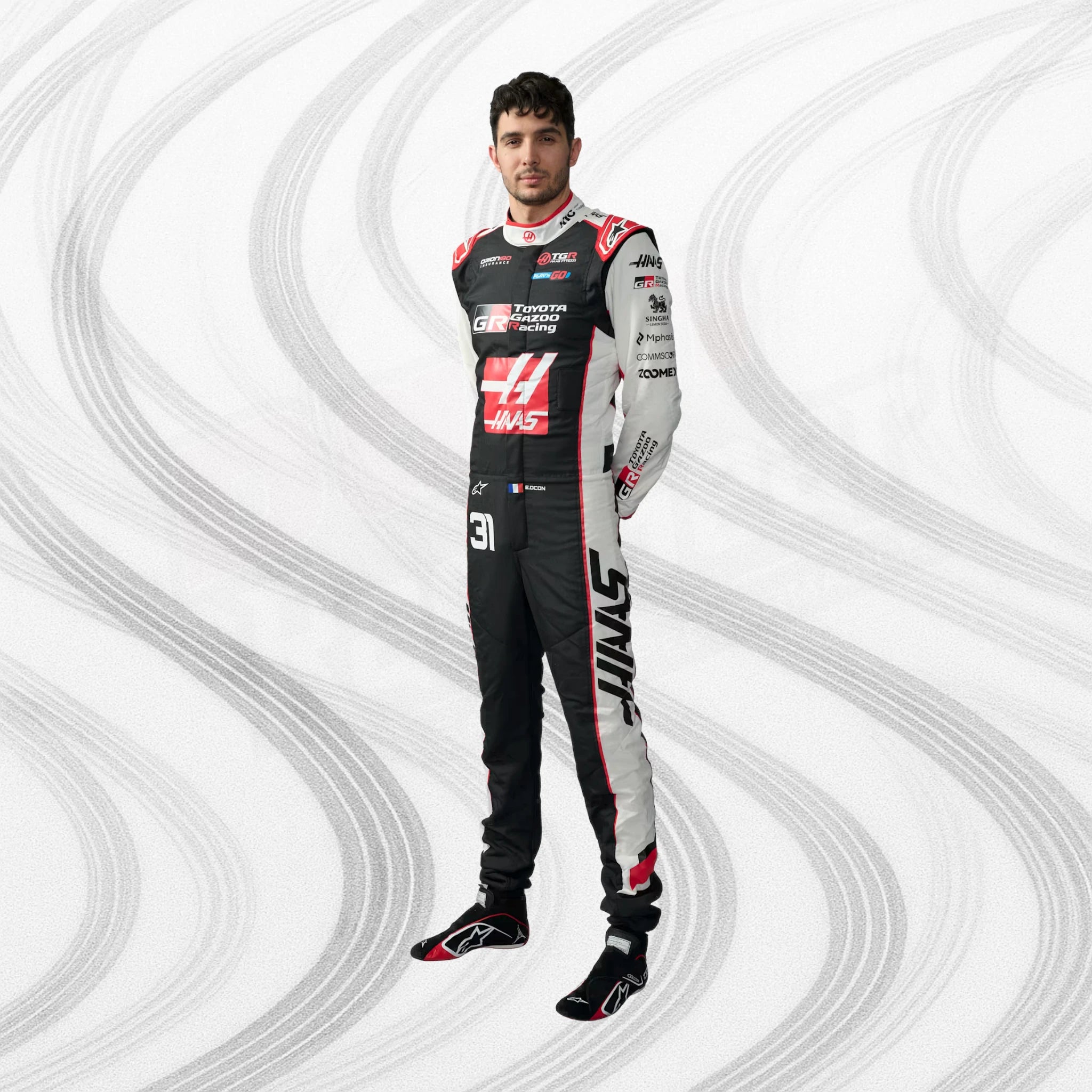 Esteban Ocon 2026 F1 Race Suit Replica – Haas F1 Team