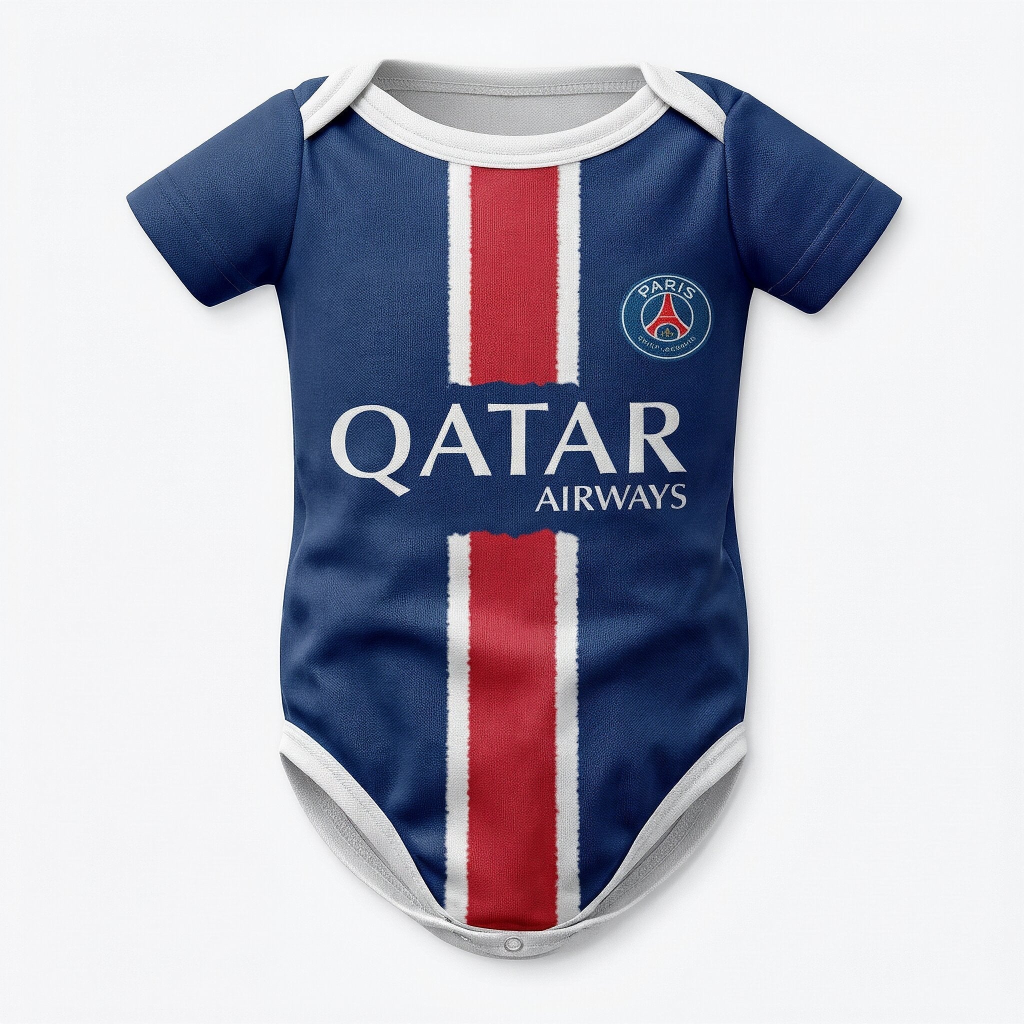 24/25 PSG Baby Bodysuit front view baby onesie by Dash Racegear