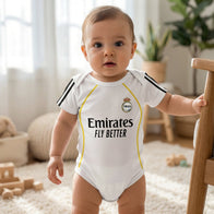25/26 Real Madrid Baby Bodysuit lifestyle view for baby sports fans