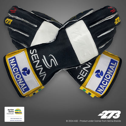 -273 x AYRTON SENNA Black - Glove | DASH RACEGEAR