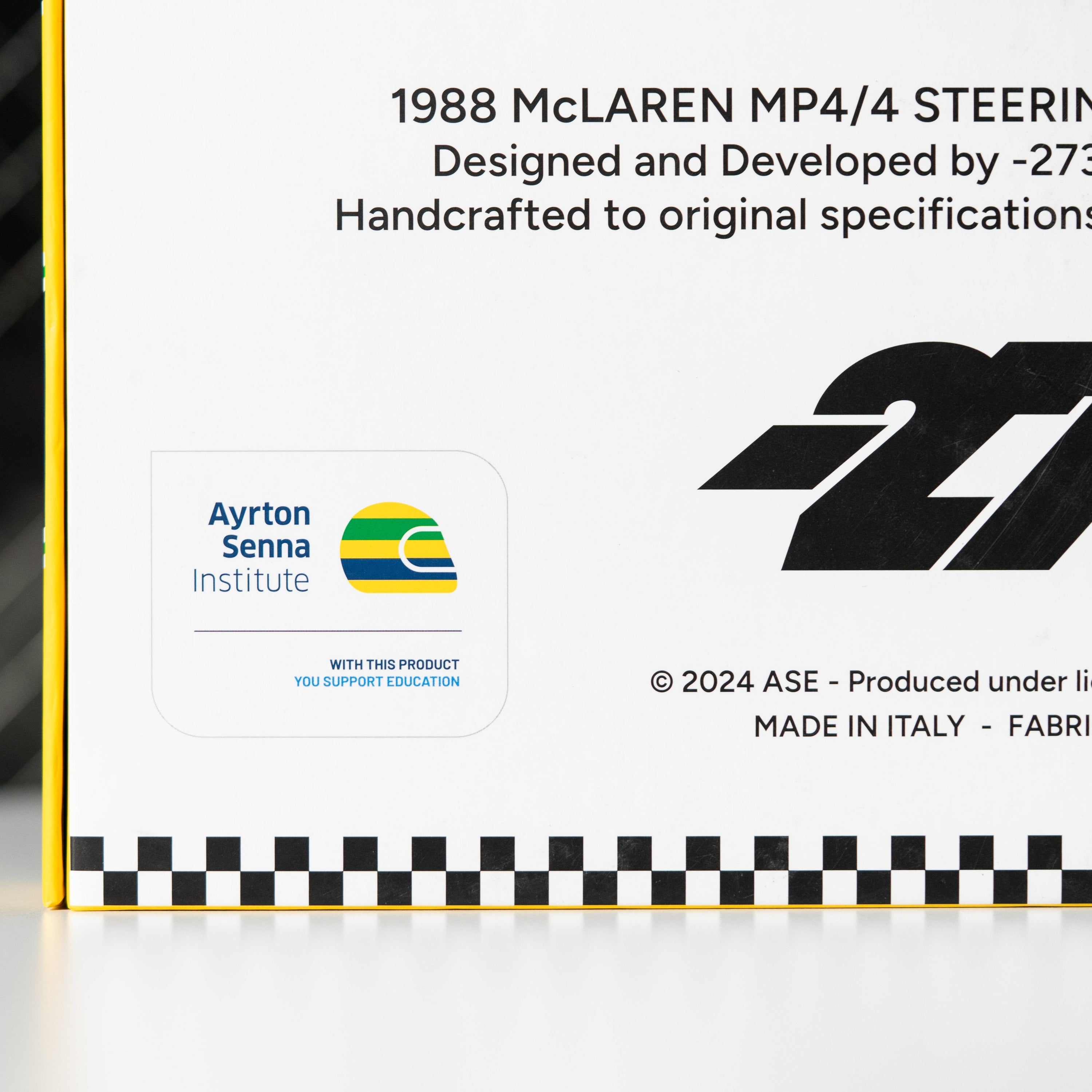 -273 x AYRTON SENNA - Nardi-Personal MP4/4 Steering Wheel - Steering Wheel | DASH RACEGEAR