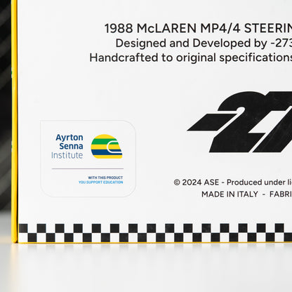 -273 x AYRTON SENNA - Nardi-Personal MP4/4 Steering Wheel - Steering Wheel | DASH RACEGEAR