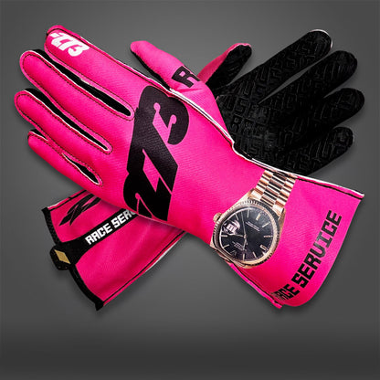 -273 x RACE SERVICE HOT PINK Asymmetric - Glove | DASH RACEGEAR