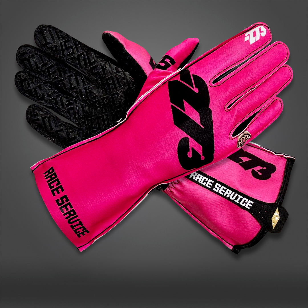 -273 x RACE SERVICE HOT PINK Asymmetric - Glove | DASH RACEGEAR