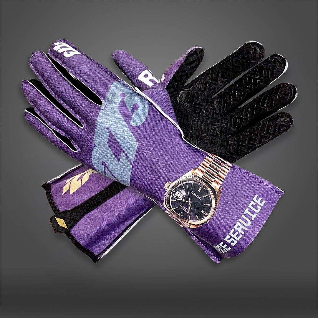 -273 x RACE SERVICE PURPLE Asymmetric - Glove | DASH RACEGEAR