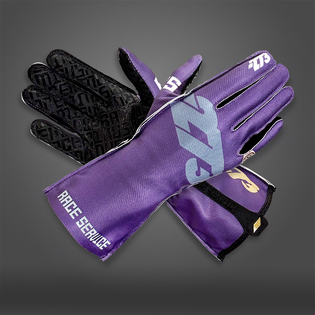 -273 x RACE SERVICE PURPLE Asymmetric - Glove | DASH RACEGEAR