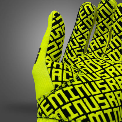 -273 x RACE SERVICE FLUO YELLOW Asymmetric - Glove | DASH RACEGEAR
